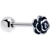 Retro Flower Rose Barbell Tongue Ring - BodyCandy - Flyclothing LLC