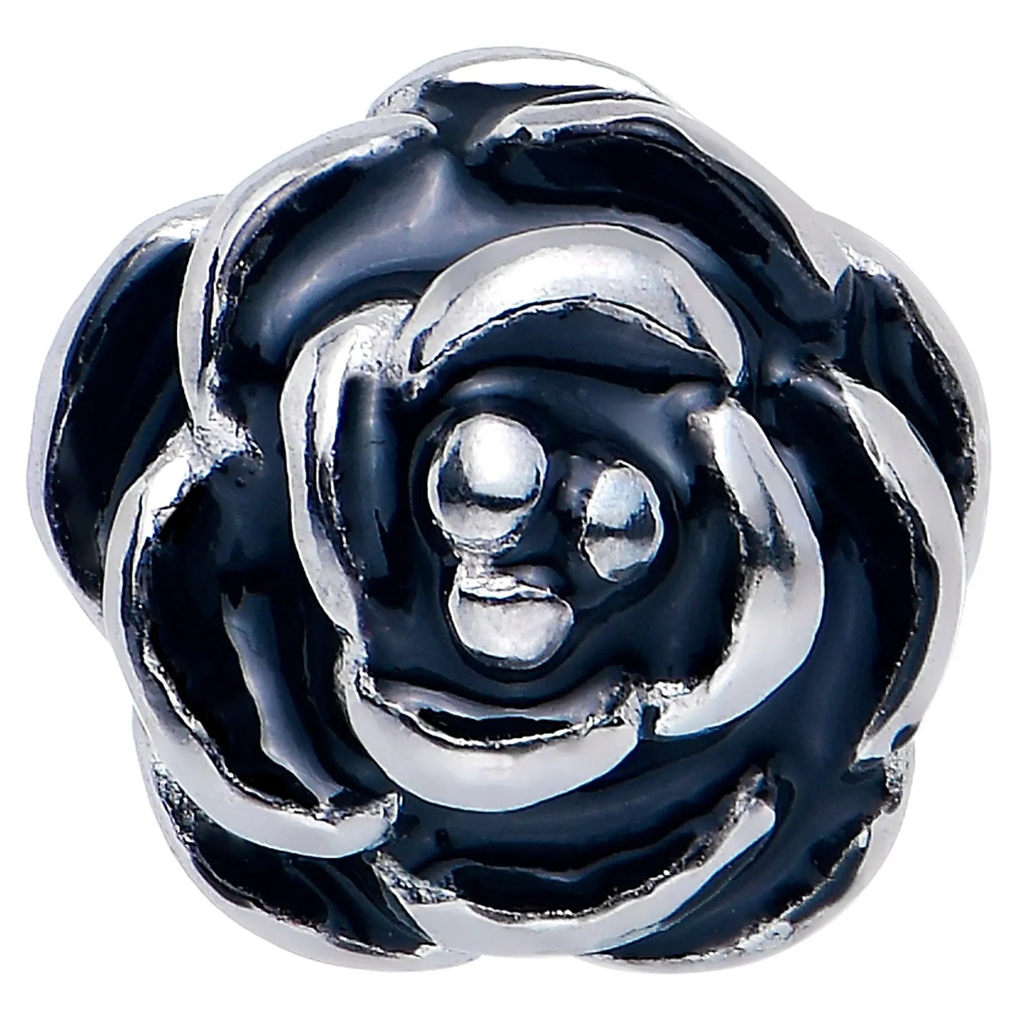 Retro Flower Rose Barbell Tongue Ring - BodyCandy - Flyclothing LLC