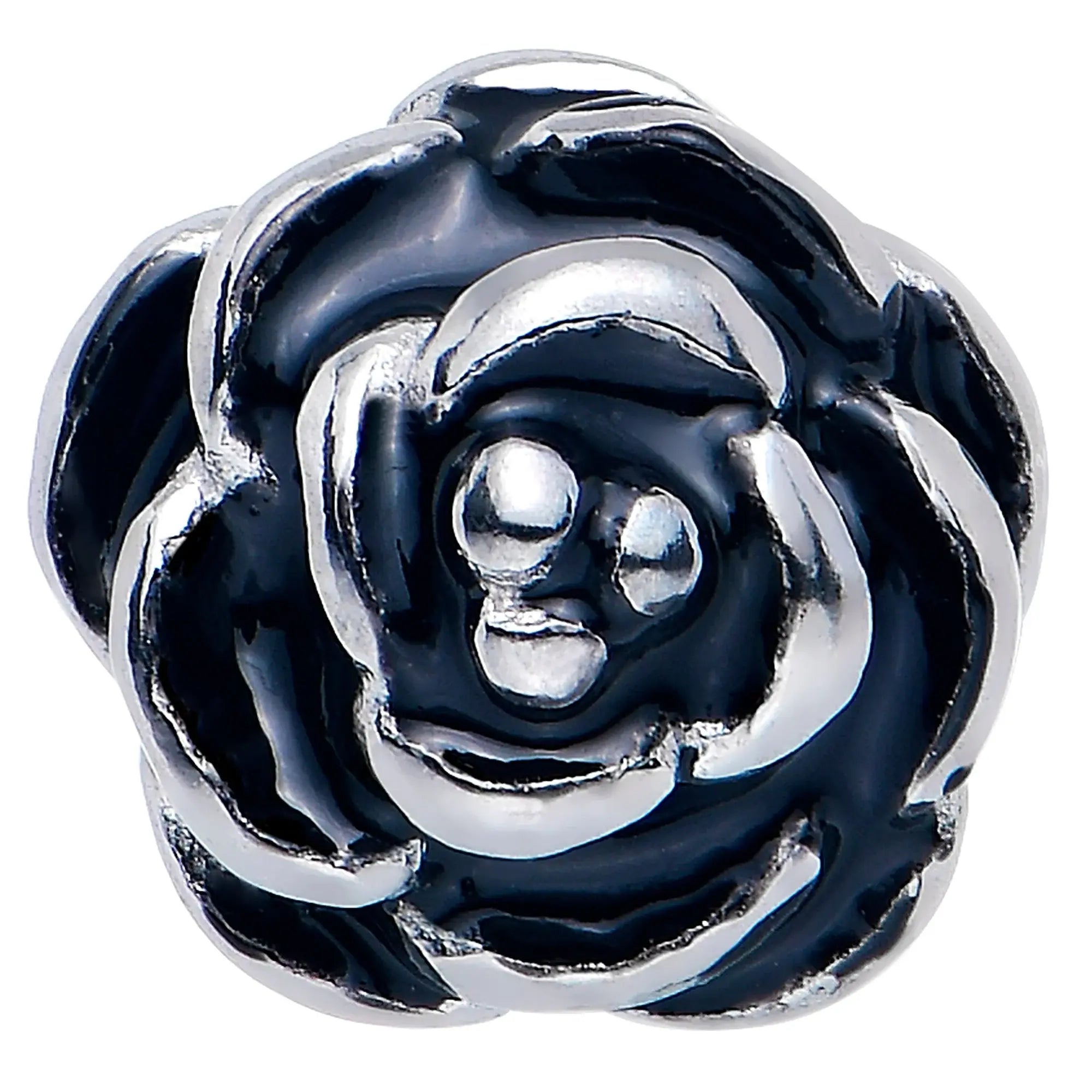 Retro Flower Rose Barbell Tongue Ring - BodyCandy - Flyclothing LLC