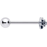 Retro Flower Rose Barbell Tongue Ring - BodyCandy - Flyclothing LLC