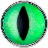 Kitty Green Eye UV Reactive Barbell Tongue Ring - BodyCandy - Flyclothing LLC