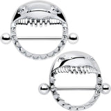 14G 9/16 Shark Bite Nipple Shield Set - BodyCandy - Flyclothing LLC