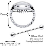 14G 9/16 Shark Bite Nipple Shield Set - BodyCandy - Flyclothing LLC