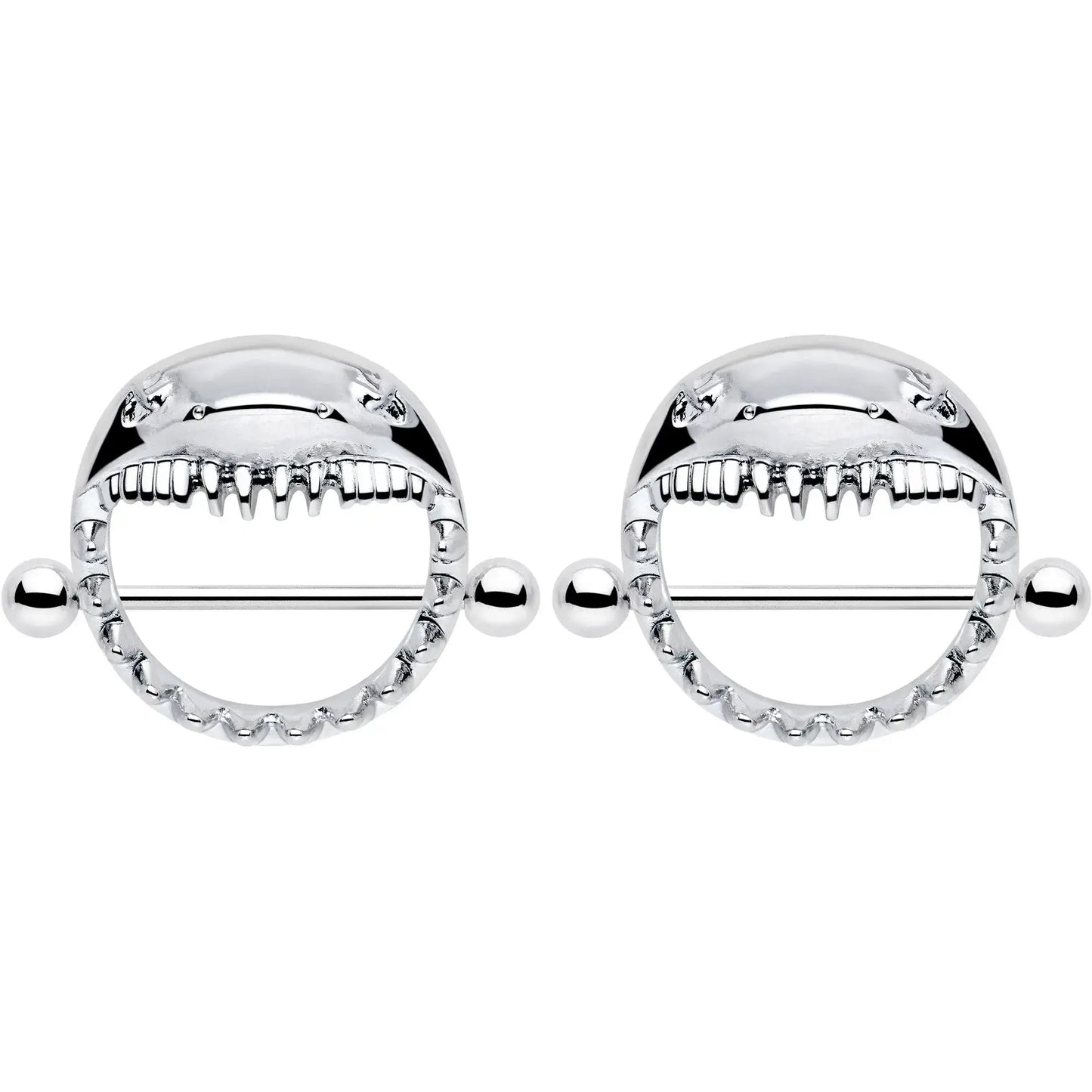 14G 9/16 Shark Bite Nipple Shield Set - BodyCandy - Flyclothing LLC
