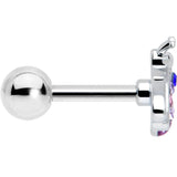 16G 1/4 Pink Blue Gem Beautiful Insect Cartilage Tragus Earring - BodyCandy - Flyclothing LLC