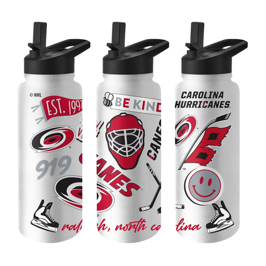 Carolina Hurricanes 34oz Native Quencher Bottle - Logo Brands - Flyclothing LLC