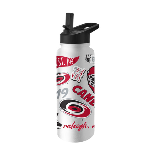 Carolina Hurricanes 34oz Native Quencher Bottle - Logo Brands - Flyclothing LLC