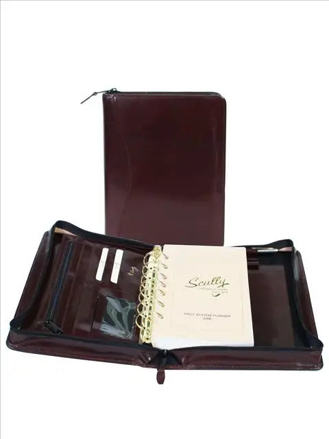 Scully Leather Italian Leather Walnut 3 Ring Daily - Scully Leather - Flyclothing LLC