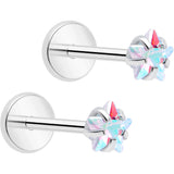 3mm CZ Star Flat Back Stud Earrings - 1 Pair - BodyCandy - Flyclothing LLC