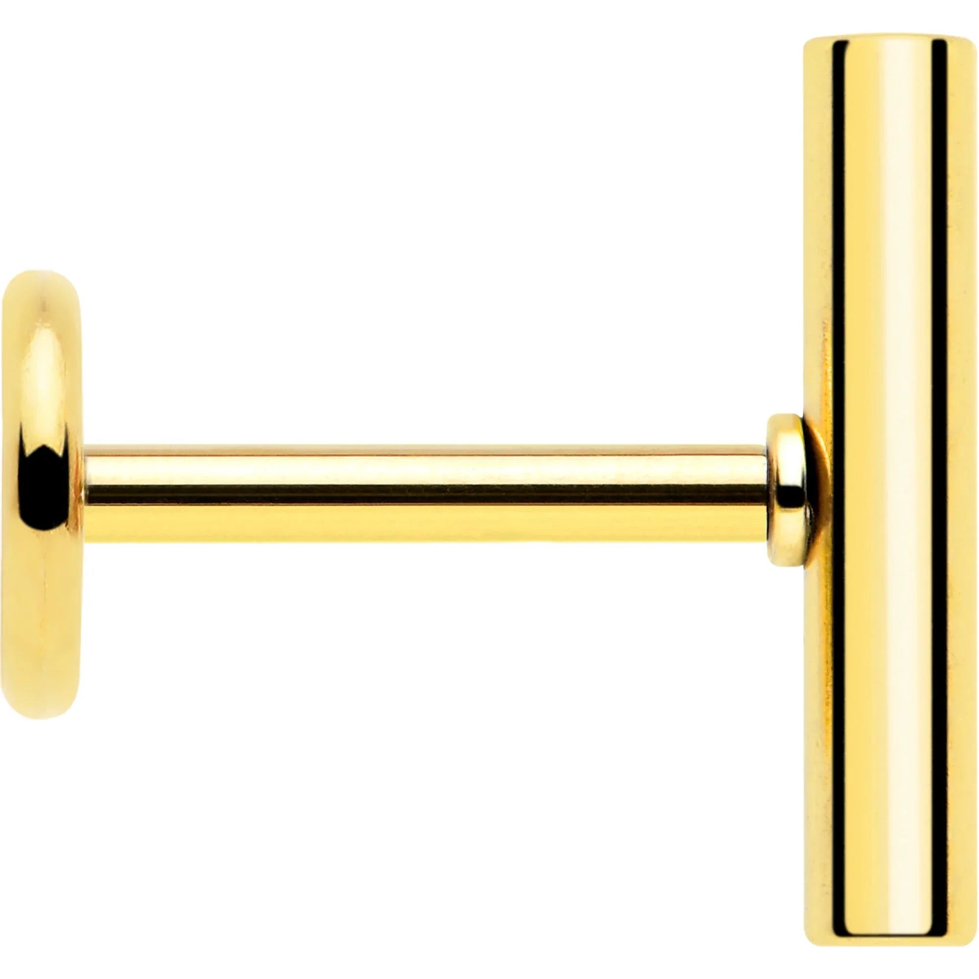 316L Surgical Steel Straight Barbell Flat Back Stud Earrings - 1 Pair - BodyCandy - Flyclothing LLC