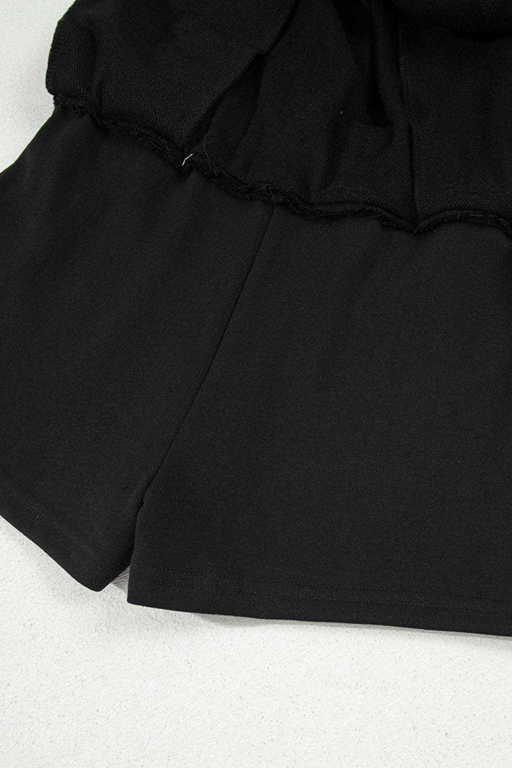 French Terry Drawstring Mini Skort with Pockets - Trendsi - Flyclothing LLC
