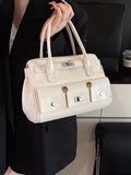Top Handle Shoulder Bag - Trendsi - Flyclothing LLC