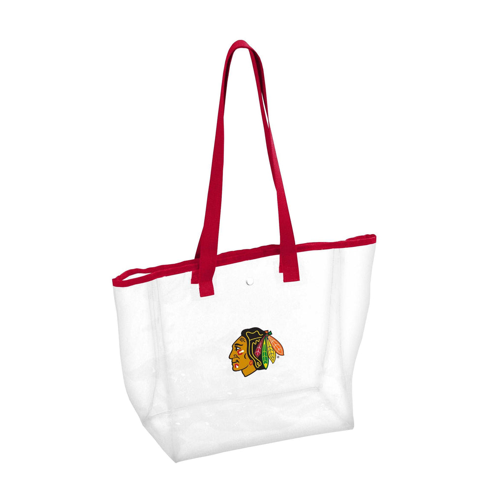 Chicago Blackhawks Clear Tote - Logo Brands - Flyclothing LLC