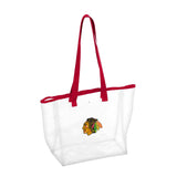 Chicago Blackhawks Clear Tote - Logo Brands - Flyclothing LLC