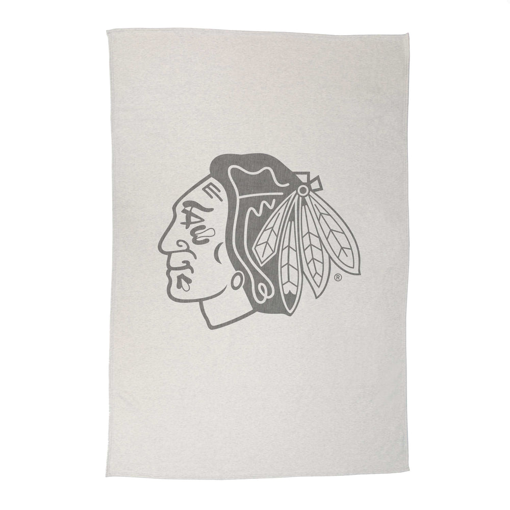 Chicago Blackhawks Oversized Logo Sublimated Sweatshirt Blanket - Logo Brands - Flyclothing LLC