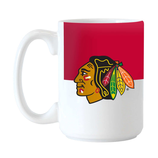 Chicago Blackhawks 15oz Colorblock Sublimated Mug - Logo Brands - Flyclothing LLC