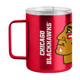 Chicago Blackhawks 15oz Hype Stainless Steel Mug - Logo Brands - Flyclothing LLC
