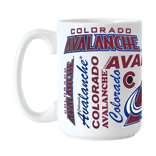 Colorado Avalanche 15oz Spirit Sublimated Mug - Logo Brands - Flyclothing LLC