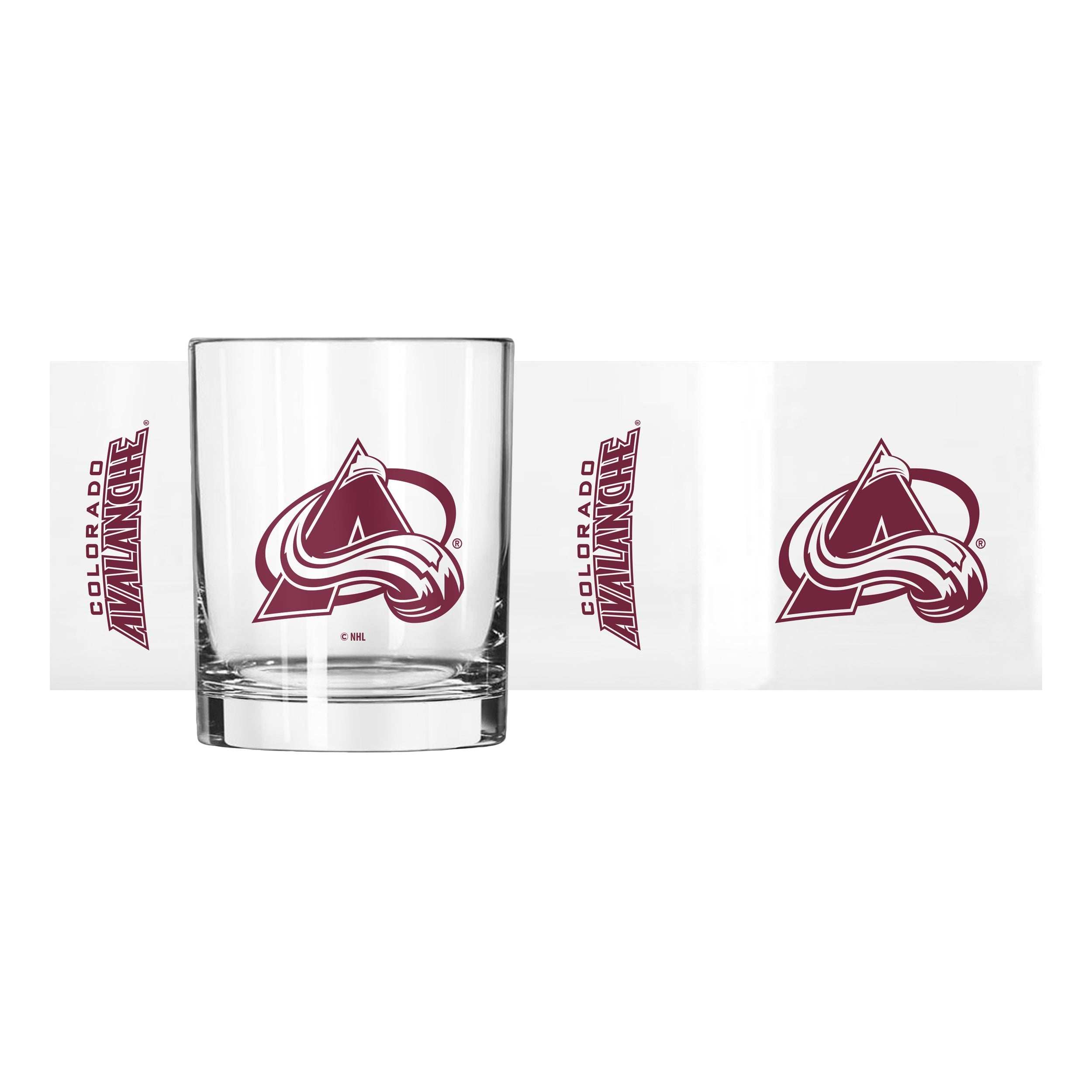 Colorado Avalanche 14oz Gameday Rocks Glass - Logo Brands - Flyclothing LLC