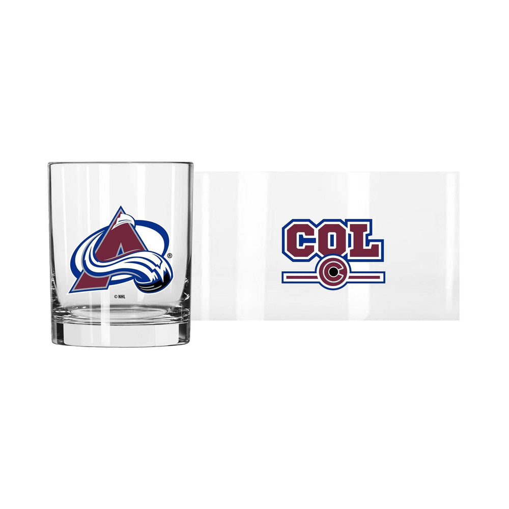 Colorado Avalanche 14oz Letterman Rocks Glass - Logo Brands - Flyclothing LLC