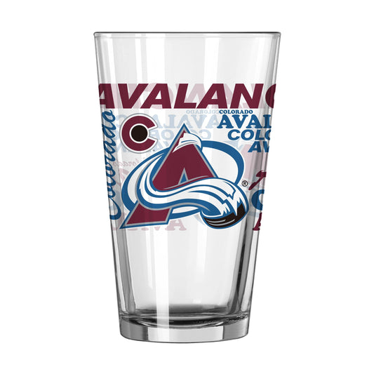 Colorado Avalanche 16oz Spirit Pint Glass - Logo Brands - Flyclothing LLC