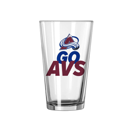 Colorado Avalanche 16oz Slogan Pint Glass - Logo Brands - Flyclothing LLC