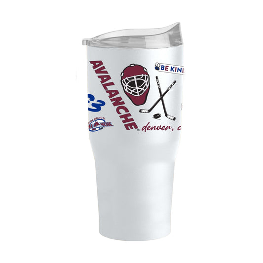 Colorado Avalanche 30oz Native Powder Coat Tumbler - Logo Brands - Flyclothing LLC