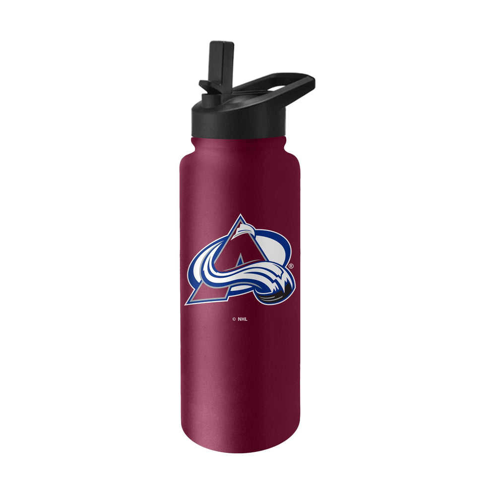Colorado Avalanche 34oz Logo Quencher Bottle - Logo Brands - Flyclothing LLC