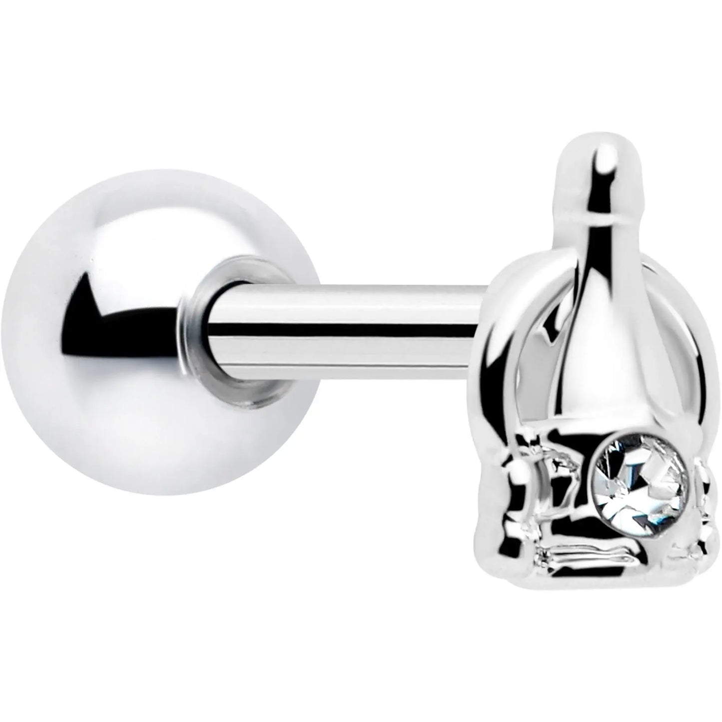 16G 1/4 Clear Gem Champagne Dreams Cartilage Tragus Earring - BodyCandy - Flyclothing LLC