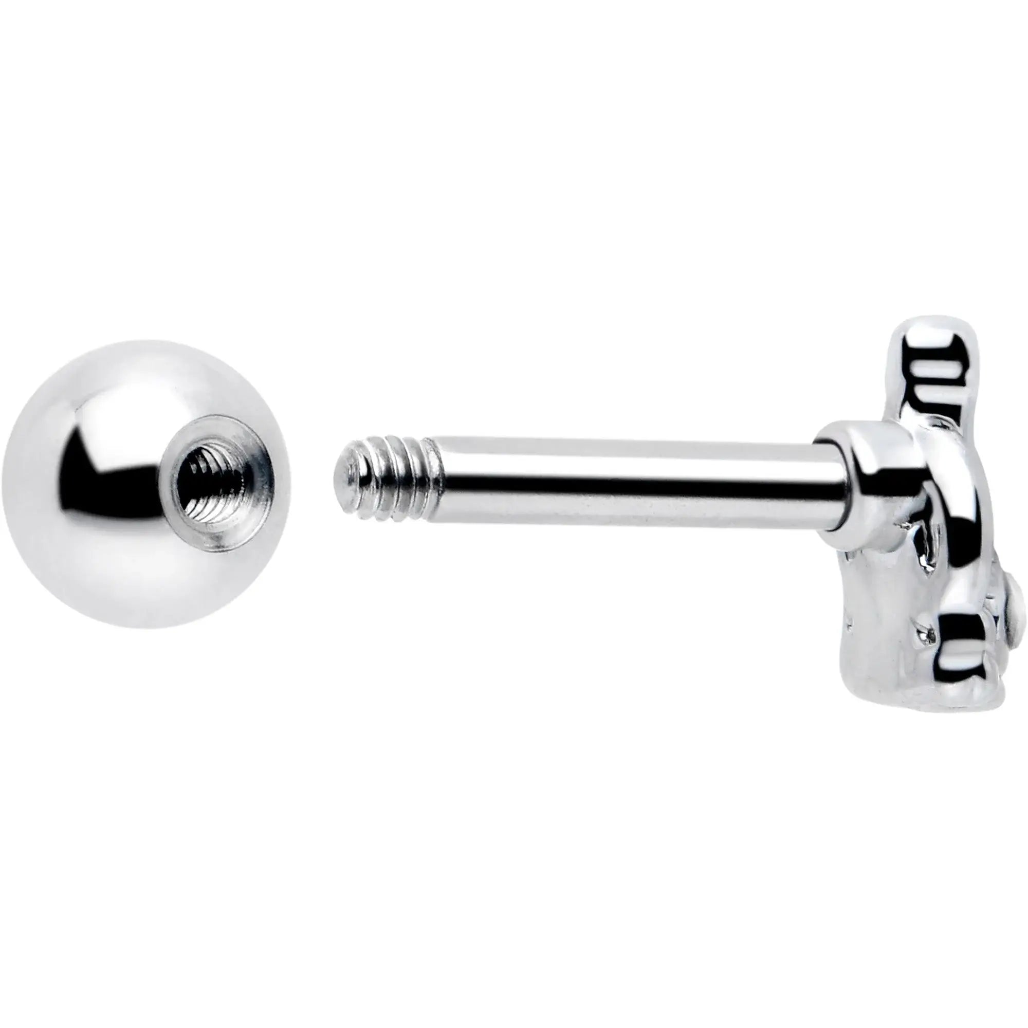16G 1/4 Clear Gem Champagne Dreams Cartilage Tragus Earring - BodyCandy - Flyclothing LLC