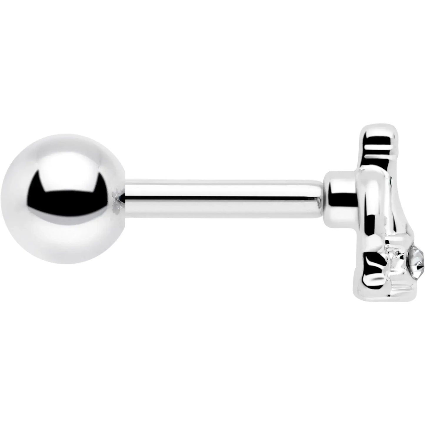 16G 1/4 Clear Gem Champagne Dreams Cartilage Tragus Earring - BodyCandy - Flyclothing LLC