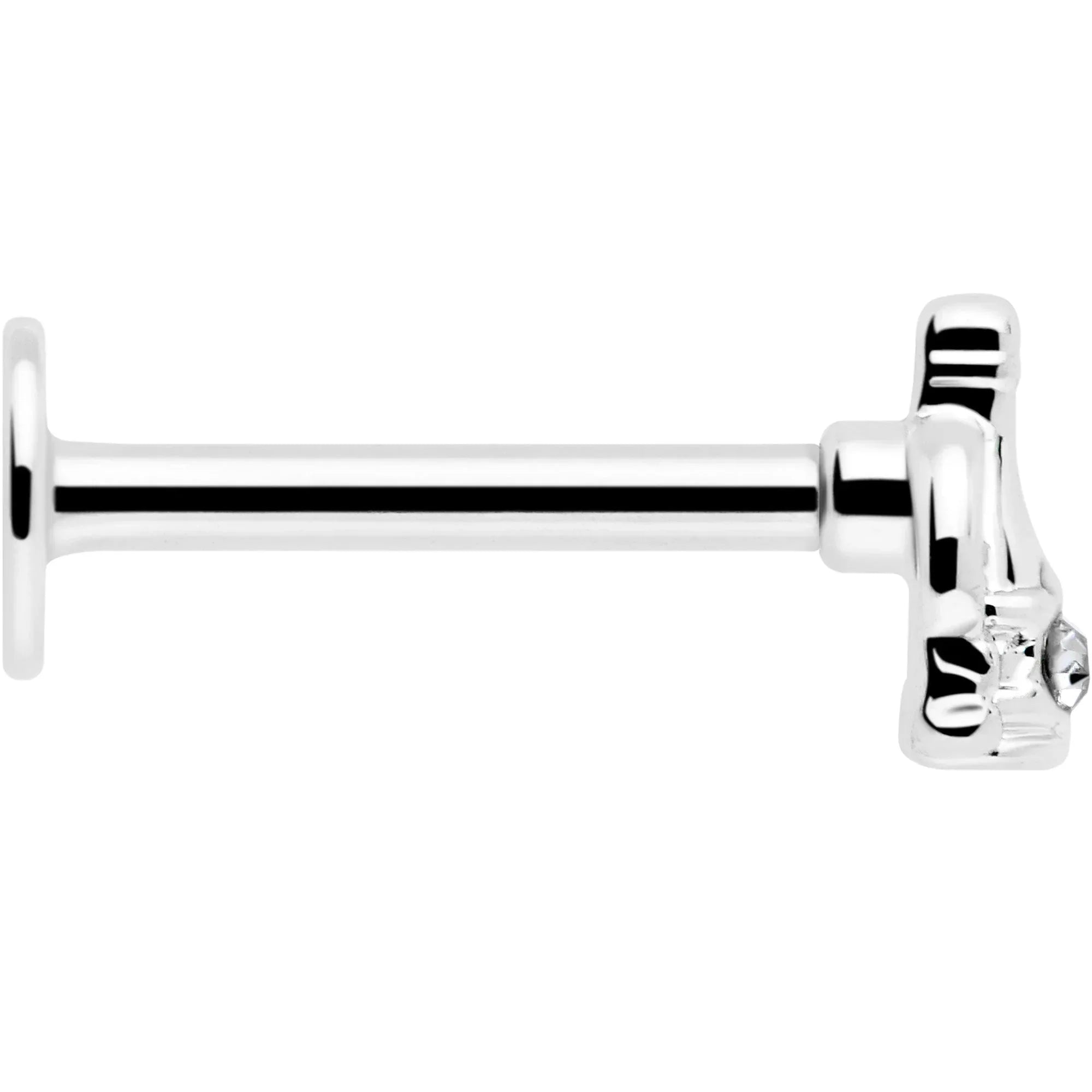 16G 5/16 Clear Gem Champagne Dreams Labret Monroe Tragus - BodyCandy - Flyclothing LLC