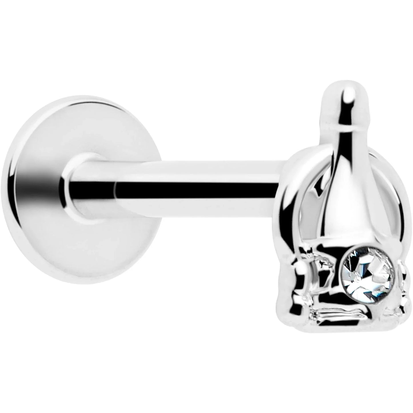 16G 5/16 Clear Gem Champagne Dreams Labret Monroe Tragus - BodyCandy - Flyclothing LLC