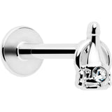 16G 5/16 Clear Gem Champagne Dreams Labret Monroe Tragus - BodyCandy - Flyclothing LLC