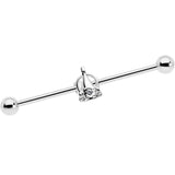 14G Clear Gem Champagne Dreams Industrial Barbell 38mm - BodyCandy - Flyclothing LLC