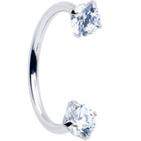 Double Gem Horseshoe Nose Ring Kit with Ball Grabber - BodyCandy - Flyclothing LLC