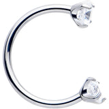 Double Gem Horseshoe Nose Ring Kit with Ball Grabber - BodyCandy - Flyclothing LLC
