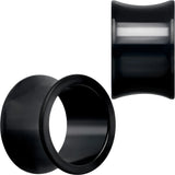 Black Hand Polished Double Flare Tunnel Plug Set 6mm to 25mm - BodyCandy - Flyclothing LLC