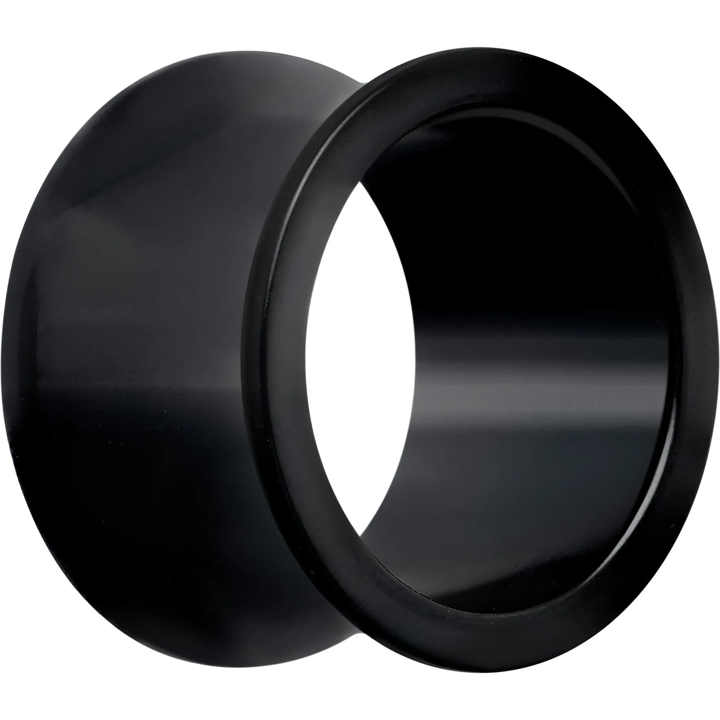 Black Hand Polished Double Flare Tunnel Plug Set 6mm to 25mm - BodyCandy - Flyclothing LLC