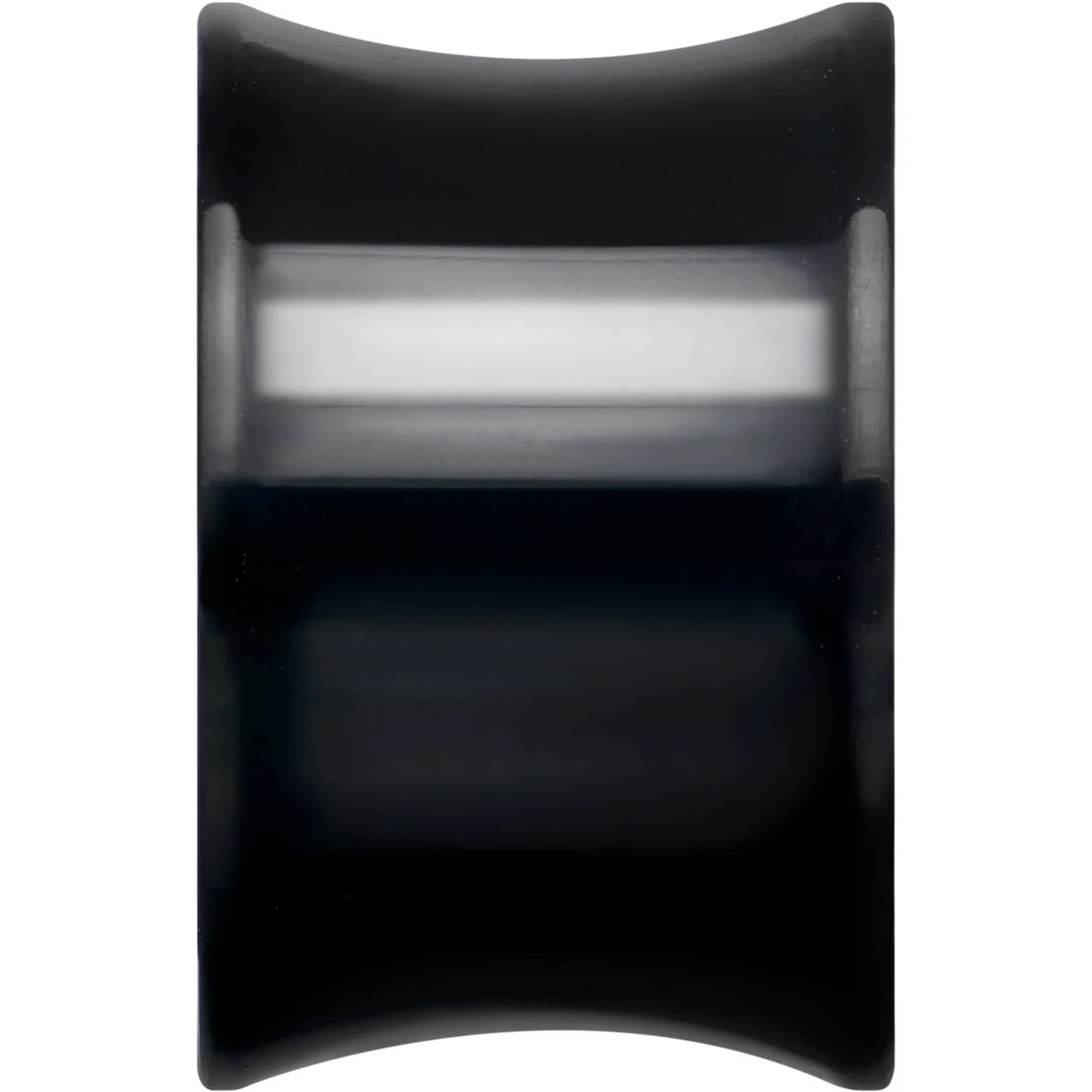 Black Hand Polished Double Flare Tunnel Plug Set 6mm to 25mm - BodyCandy - Flyclothing LLC