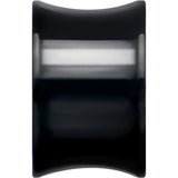 Black Hand Polished Double Flare Tunnel Plug Set 6mm to 25mm - BodyCandy - Flyclothing LLC