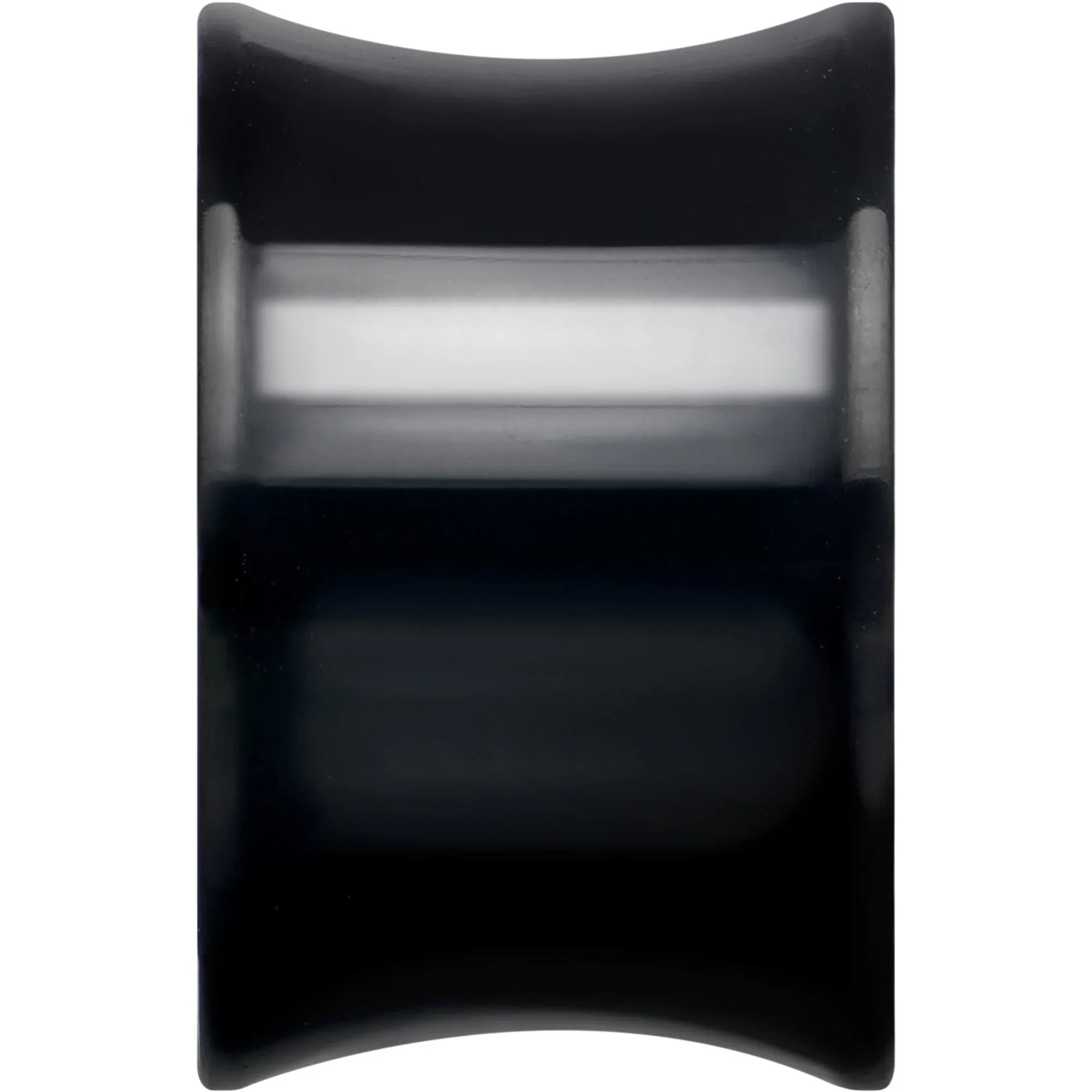 Black Hand Polished Double Flare Tunnel Plug Set 6mm to 25mm - BodyCandy - Flyclothing LLC