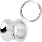 Hand Polished Thick Double Flare Tunnel Plug Set 6mm to 25mm - BodyCandy - Flyclothing LLC
