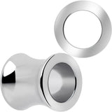 Hand Polished Thick Double Flare Tunnel Plug Set 6mm to 25mm - BodyCandy - Flyclothing LLC