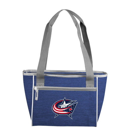 Columbus Blue Jackets Crosshatch 16 Can Cooler Tote - Logo Brands - Flyclothing LLC
