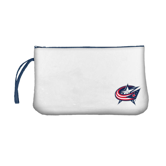 Columbus Blue Jackets Clear Wristlet - Logo Brands - Flyclothing LLC