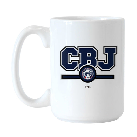 Columbus Blue Jackets 15oz Letterman Sublimated Mug - Logo Brands - Flyclothing LLC