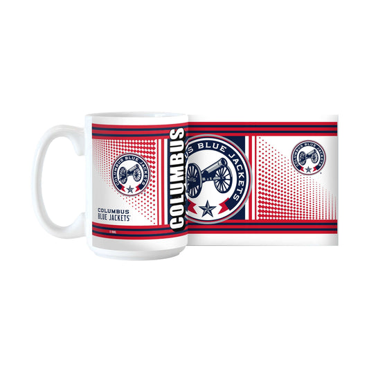 Columbus Blue Jackets 15oz Alternate Hero Sublimated Mug - Logo Brands - Flyclothing LLC