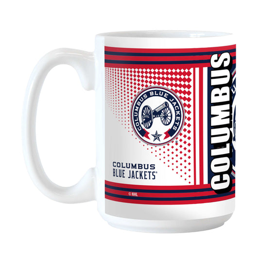 Columbus Blue Jackets 15oz Alternate Hero Sublimated Mug - Logo Brands - Flyclothing LLC