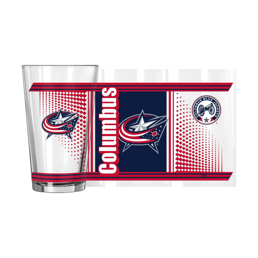 Columbus Blue Jackets 16oz Hero Pint Glass - Logo Brands - Flyclothing LLC
